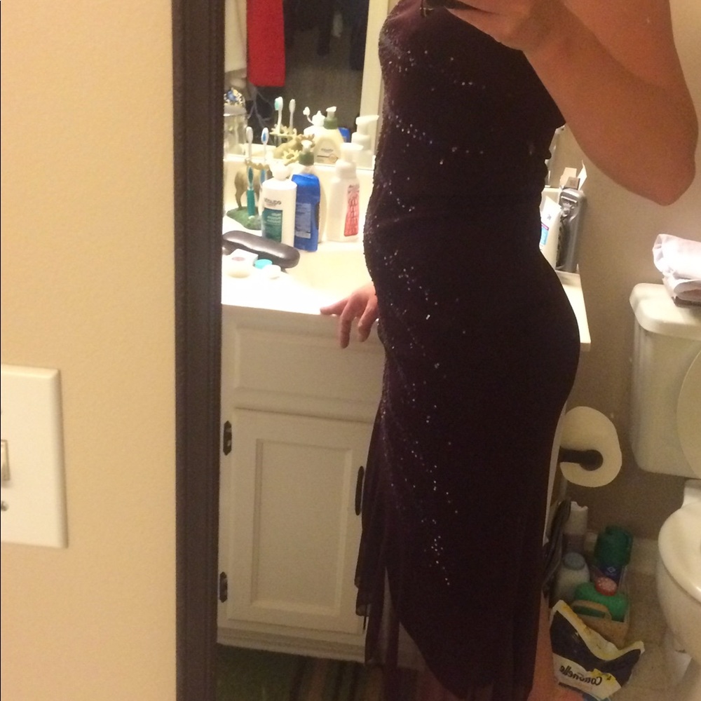 Elegant special occasion dress.